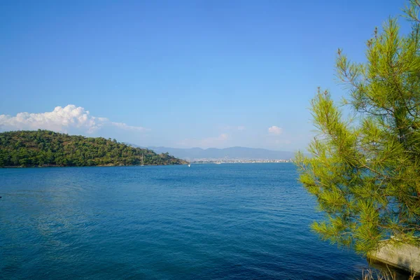 Iates Mar Azul Baías Fethiye Mugla Turquia — Fotografia de Stock