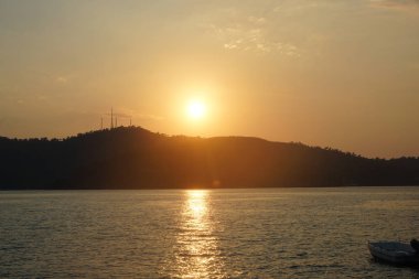 Gün ışığından yararlanma Fethiye'deki kaybolduğunda akşam saat