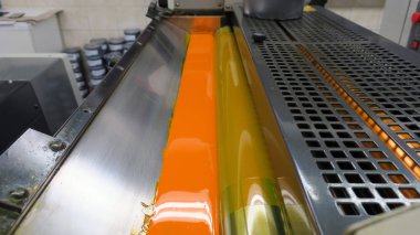 Kesit görünümü üzerinde baskı Makinaları