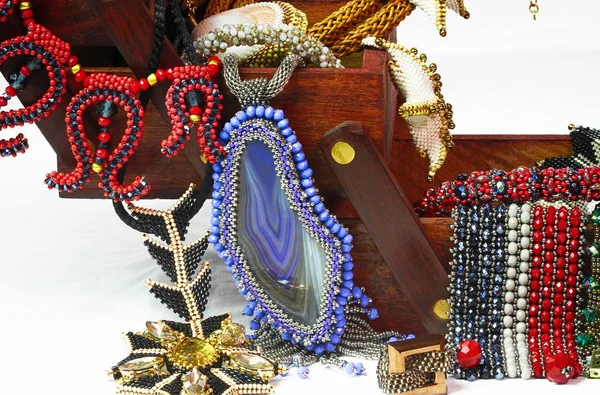 Ornamenti Fatti Perline — Foto Stock