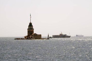 Kız Kulesi, Istanbul, Türkiye'nin ünlü sembolü.