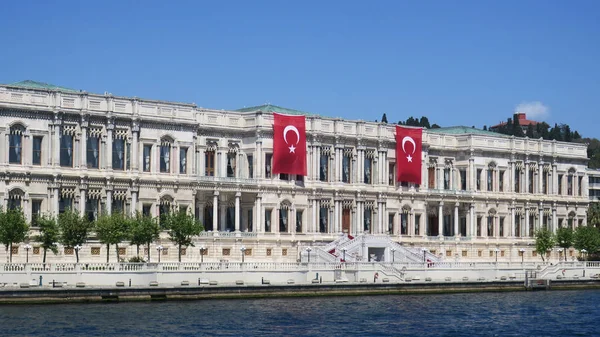 Ciragan Palace Istanbul Strait Turkey — стоковое фото