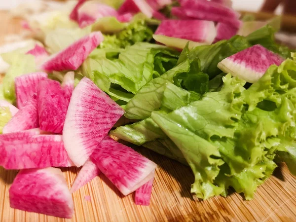 Salada Preparada Para Bater — Fotografia de Stock