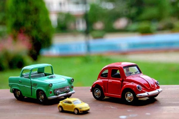 Collection scale models of retro cars. Classic cars. Rarity