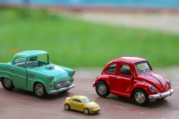 Collection scale models of retro cars. Classic cars. Rarity