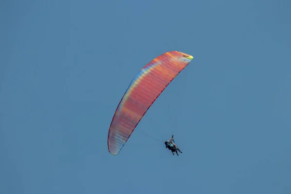 Αλεξίπτωτο Πλαγιάς Στο Ολουντενίζ Φετιγιέ Μούγλα Τουρκία — Φωτογραφία Αρχείου