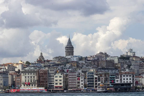 Galata Torony Galata Torony Turk Egyik Legmagasabb Legrégebbi Tornyok Isztambulban — Stock Fotó