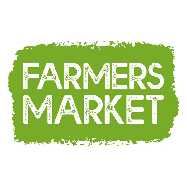 Mano bosquejado Farmers Market cotización. Letras para banner, encabezado, anuncio, anuncio . — Vector de stock