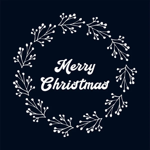 Feliz Natal citação como logotipo ou cabeçalho. Celebração Lettering para cartaz, cartão, convite, banner, rótulo, folheto. —  Vetores de Stock