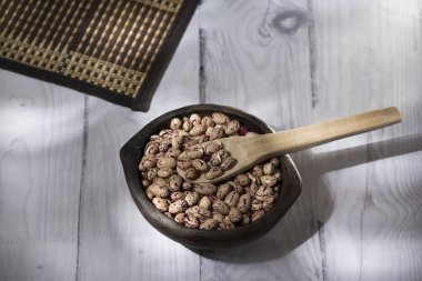 Phaseolus vulgaris kızılcık grup - fasulye beyaz cargamanto