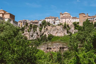 Cuenca, İspanya'nın şehrin panoramik görünüm