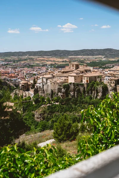 Cuenca, İspanya'nın şehrin panoramik görünüm
