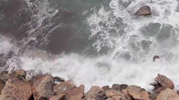 Скелі Ібіца Горизонтальна Панорама Панорамний Вид Пляж Ібіца Влітку — стокове відео
