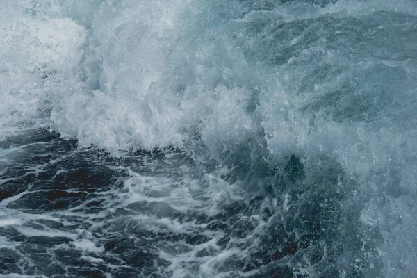 Meerwasser Bewegt Sich Mit Dem Motorboot Stockbild