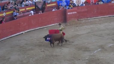 Requena, İspanya - 2 Eylül 2017: Bullring, Juan Jose Padilla