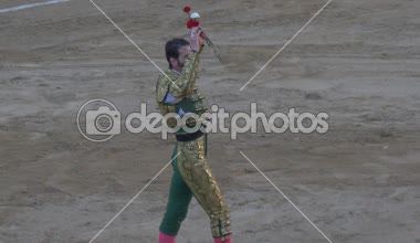 Requena, İspanya - 2 Eylül 2017: Bullring, Juan Jose Padilla