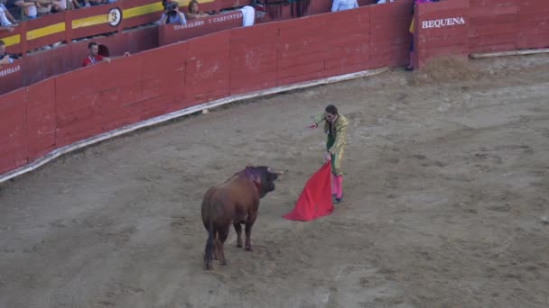 Requena Espanha Setembro 2017 Bullring Juan Jose Padilla — Vídeo de Stock