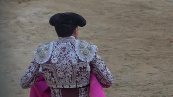 Requena Spanien September 2017 Stierkampfarena Varea Spanische Tradition — Stockvideo