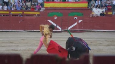 Requena, İspanya - 2 Eylül 2017: Arena, Varea, İspanyol gelenek