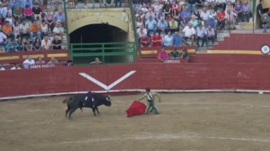 Requena, İspanya - 2 Eylül 2017: Bullring, Juan Jose Padilla