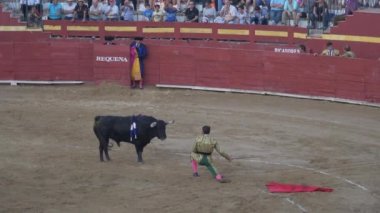 Requena, İspanya - 2 Eylül 2017: Bullring, Juan Jose Padilla