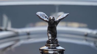 Valencia - İspanya, 22 Eylül, 2018:Badge, klasik araba logosu royce rulo