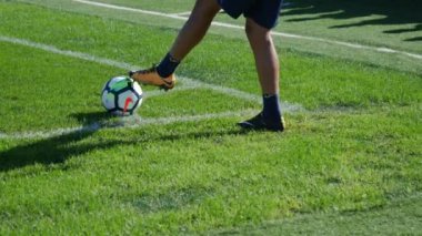 Villarreal-Ispanya, 10 Ağustos 2017: Villarreal C. F spor kentinde Ispanyol futbol eğitimi ilk bölümü futbol takımı.