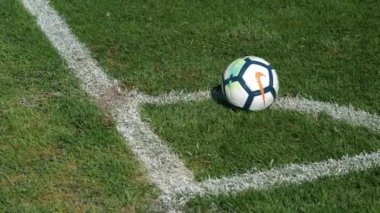 Villarreal-Ispanya, 10 Ağustos 2017: Villarreal C. F spor kentinde Ispanyol futbol eğitimi ilk bölümü futbol takımı.
