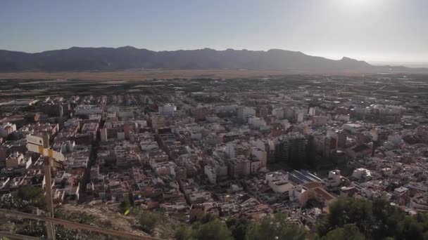 Панорамное Изображение Туристического Города Куллера Валенсия Испания — стоковое видео