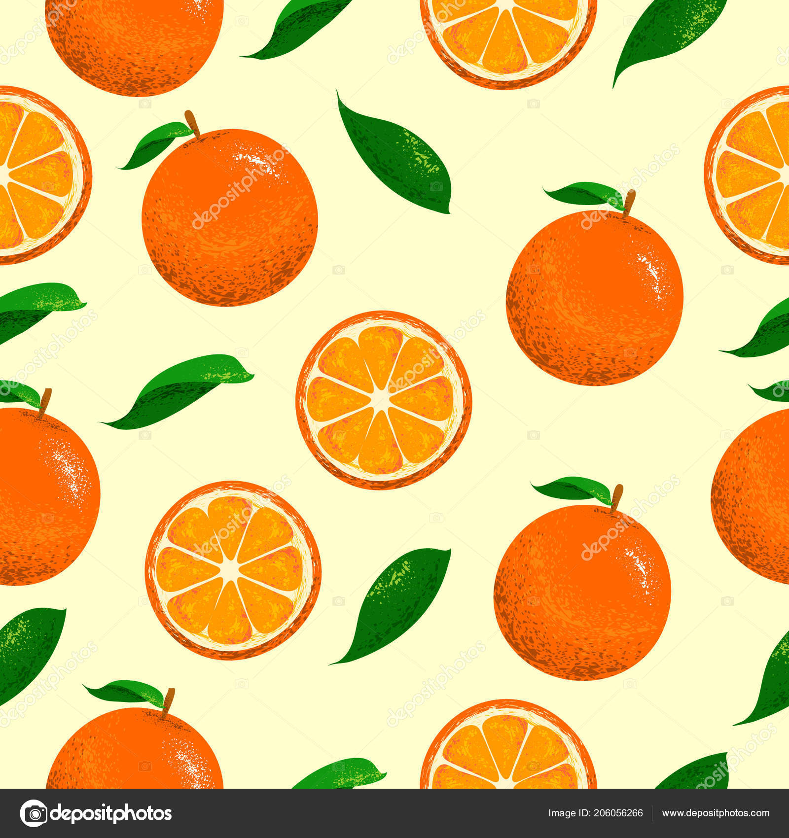 Patrón Inconsútil Naranjas Con Ilustración Botánica Estilo Vintage Dibujada  Mano Vector de stock #206056266 de ©Artiroz, image size:1600x1700