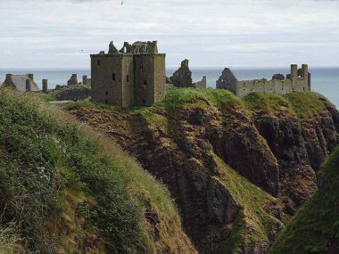 Stonehaven, İskoçya 'daki Dunnottar Şatosu