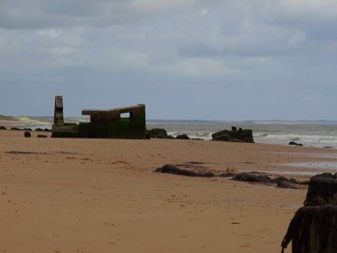 Donmouth yerel tabiatı sahilde bunker