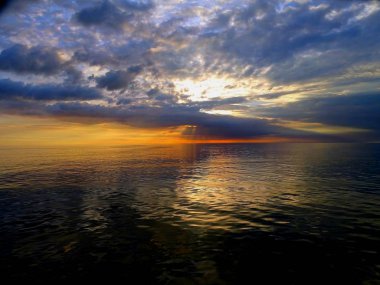 Dfds-feribot Prenses Seaways Bord üzerinde gün batımı/güneşin doğuşu