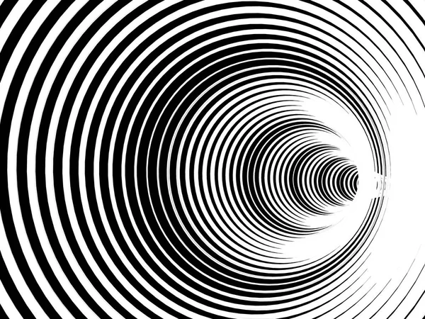 Fondo Blanco Negro Abstracto Con Túnel Espiral Ilustración — Foto de Stock