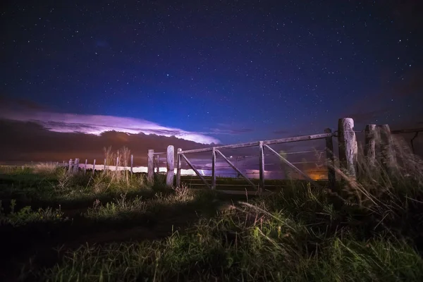 Pampas landscape at night, Argentina