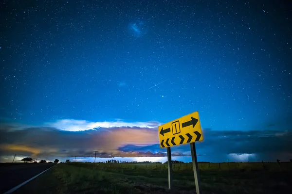 Pampaslandschaft Bei Nacht Argentinien — Stockfoto