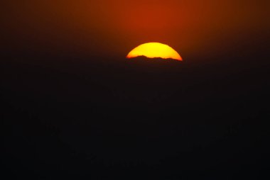 Pampa peyzaj gün batımı ile