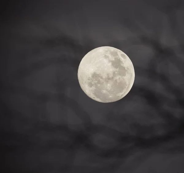 abstract full moon on sky background