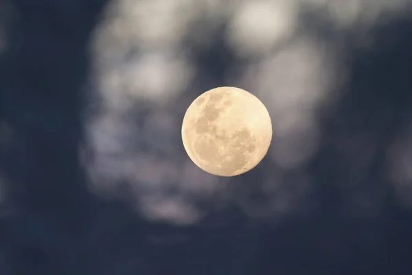 Абстрактний Повний Місяць Фоні Неба — стокове фото