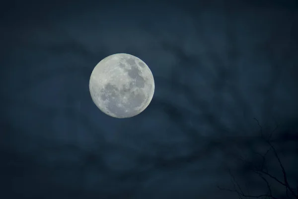Abstract Full Moon Sky Background — Stock Photo, Image