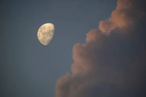 Luna Llena Abstracta Sobre Fondo Del Cielo — Foto de Stock