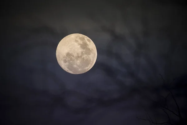 Abstract Full Moon Sky Background — Stock Photo, Image