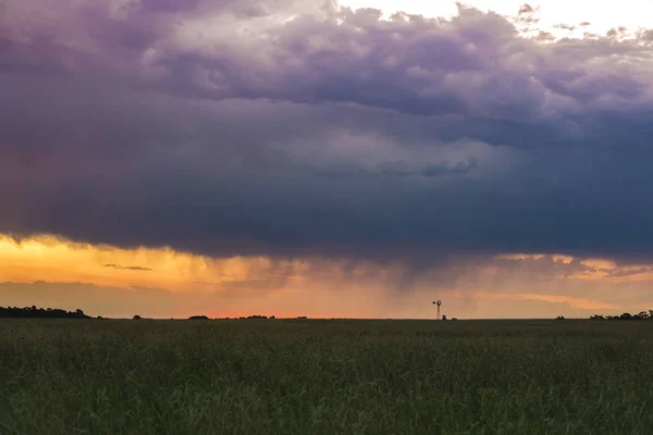 storm landscape of pampas region