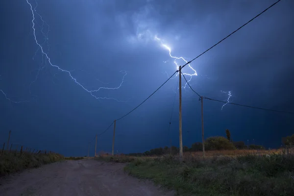 潘帕斯地区的风暴景观 — 图库照片