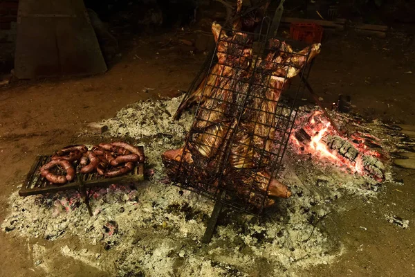 양고기는 꼬치에 — 스톡 사진