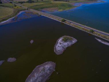 Pampa lagün, havadan görünümü