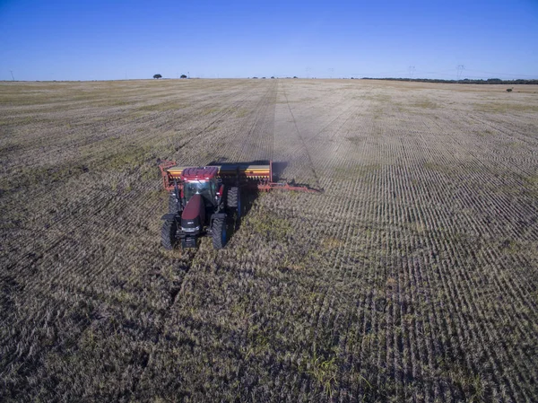 Sementes Diretas Máquinas Agrícolas Pampa Patagônia — Fotografia de Stock