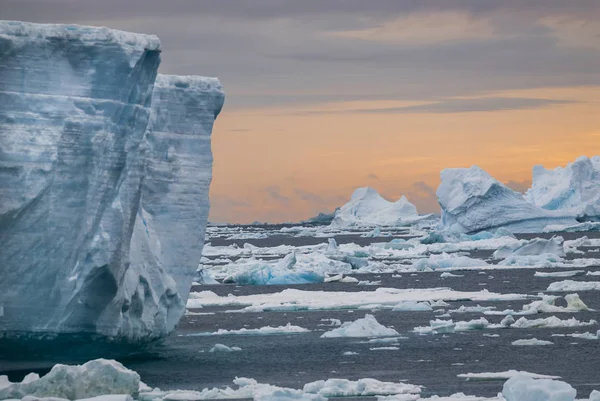 Vue Panoramique Paysage Gelé Sauvage Antarctique — Photo