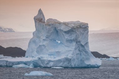 Ice Landscape of the Antarctic sector, near the Paulet Island clipart