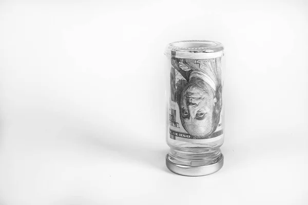 Dinheiro Jar Conceito Poupança — Fotografia de Stock